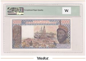 5000 Франков 1978 Западные Африканские Штаты Кот-д’Ивуар PMG 64 EPQ UNC
