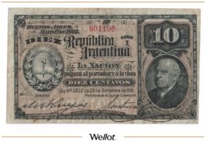 10 Сентаво 1892 Аргентина