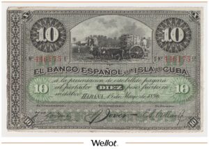 10 Песо 1896 Куба