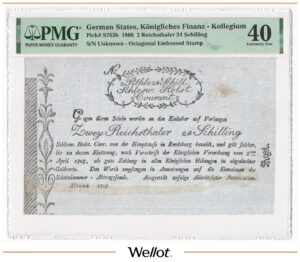 2 Рейхсталера 24 Шиллинга 1808 Германия Шлезвиг-Гольштейн PMG 40