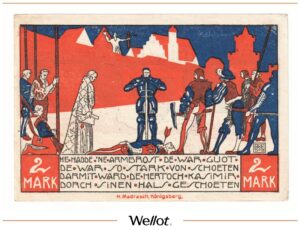 2 Марки 1921 Германия Провинция Восточная Пруссия Кёнигсберг (Калининград) АUNC