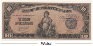10 Песо 1920 Филиппины