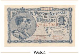 1 Франк 1920 Бельгия UNC-