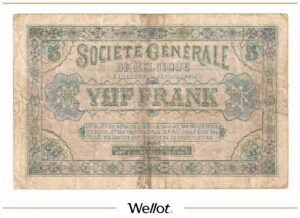 5 Франков 1915 Бельгия