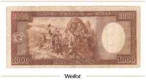 1000 Песо 1945 Чили