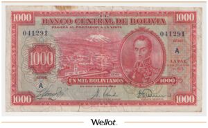 1000 Боливиано 1928 Боливия