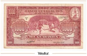 1000 Гуарани 1952 Парагвай